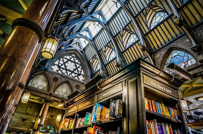 Waterstones high-street bookshop interior